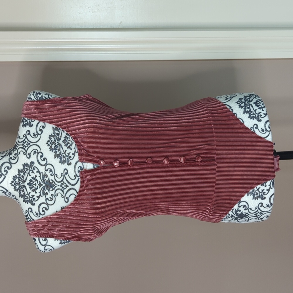 Rose button up bodysuit size M